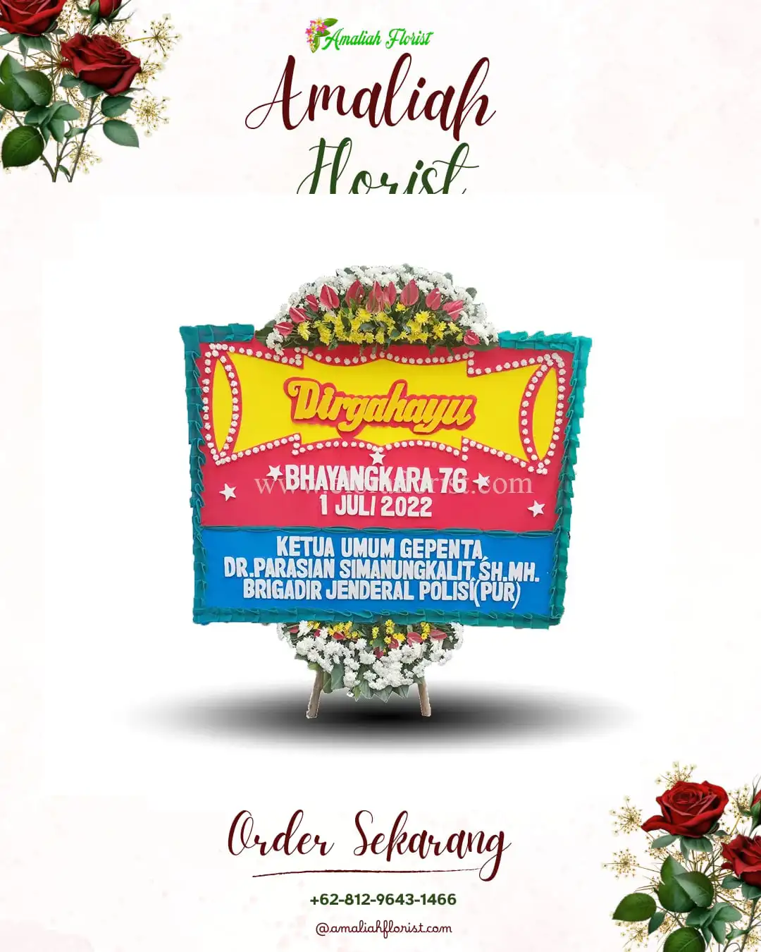 Papan Bunga HUT Ulang Tahun Cilayang Guha